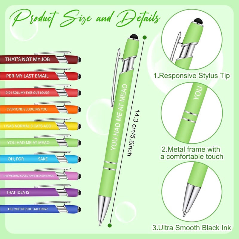 Geyee 24 Pcs Interesting Sticky Notes with Funny Pens 3 x 4 Inch to Do List Notepads with Sayings Pen for Valentines Coworkers Nurse Teacher Employee Office Staff Work Team Appreciation Gifts - Image 3